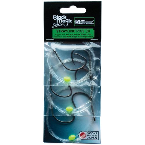 Black Magic Strayline Klt Dx Point Pre-made Rigs [sz:5/0 & 6/0 - 3pk]