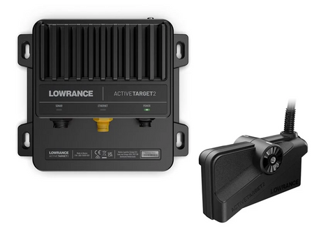 Lowrance Active Target 2 Transducer + Mounts + Module