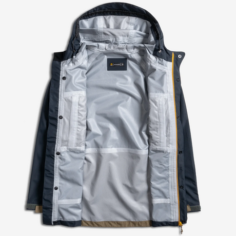 Desolve Fathom Rain Jacket Navy/tan [sz:l]