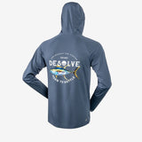 Desolve Helios Hooded L/s Fishing Shirt - Yellowfin / Shift Blue [sz:s]