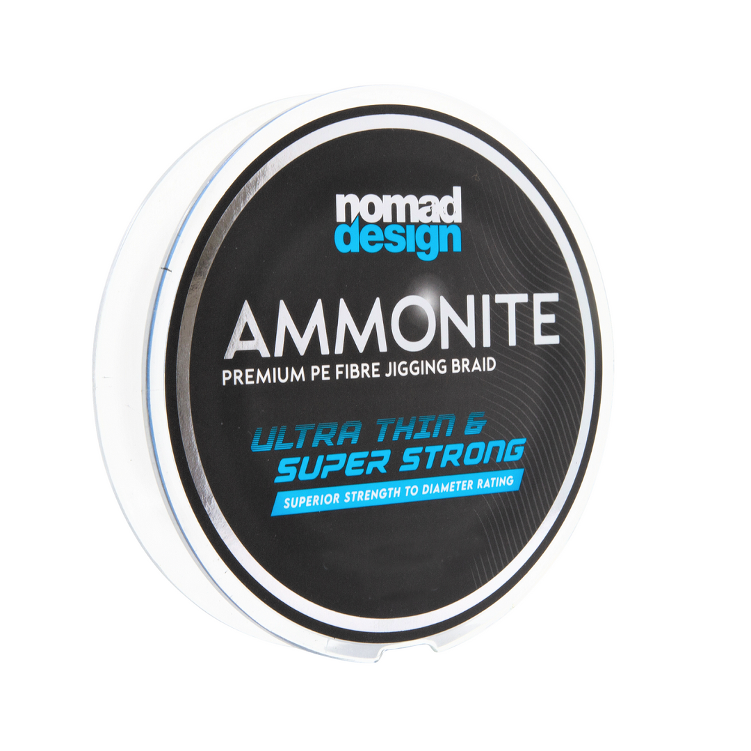 Nomad Ammonite Jigging Braided Fishing Line Multi Colour 600yds