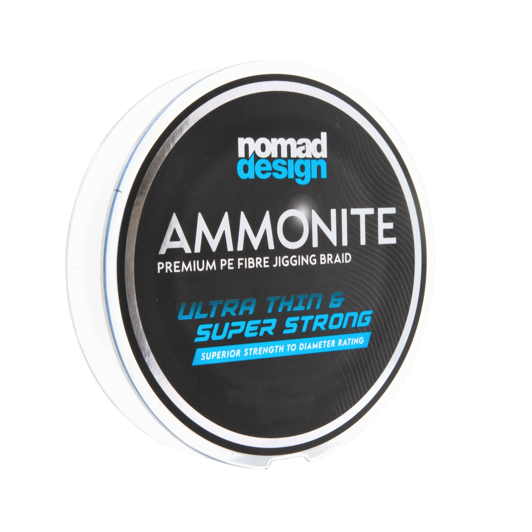 Nomad Ammonite Jigging Braided Fishing Line Multi Colour 300yds
