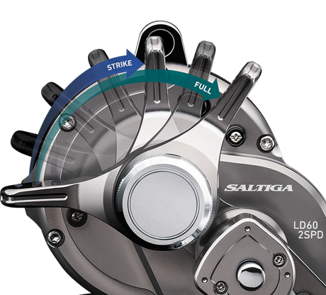 Daiwa 20 Saltiga Ld Lever Drag 2 Speed Overhead Reel